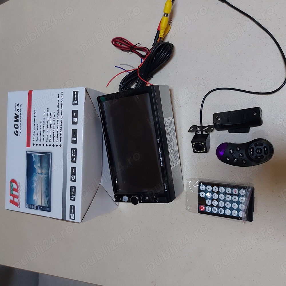 Sistem, navigatie audio cu ecran tactil LCD  universal + camera marsalier