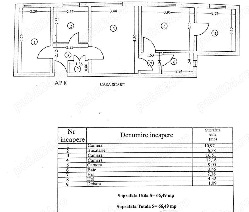 Comision 0% - Apartament 4 Camere   Langa Primarie   Mangalia