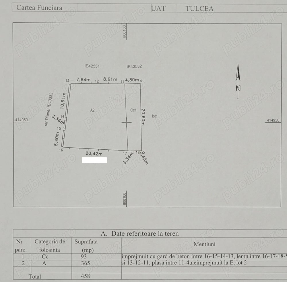  Teren de vanzare Tulcea - 75000 euro