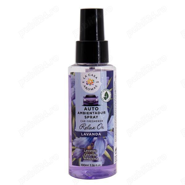 Spray cu apa lavanda si atomizor pulverizatot dezinfectant reancarcabil 150 ml alb transparent 100x3