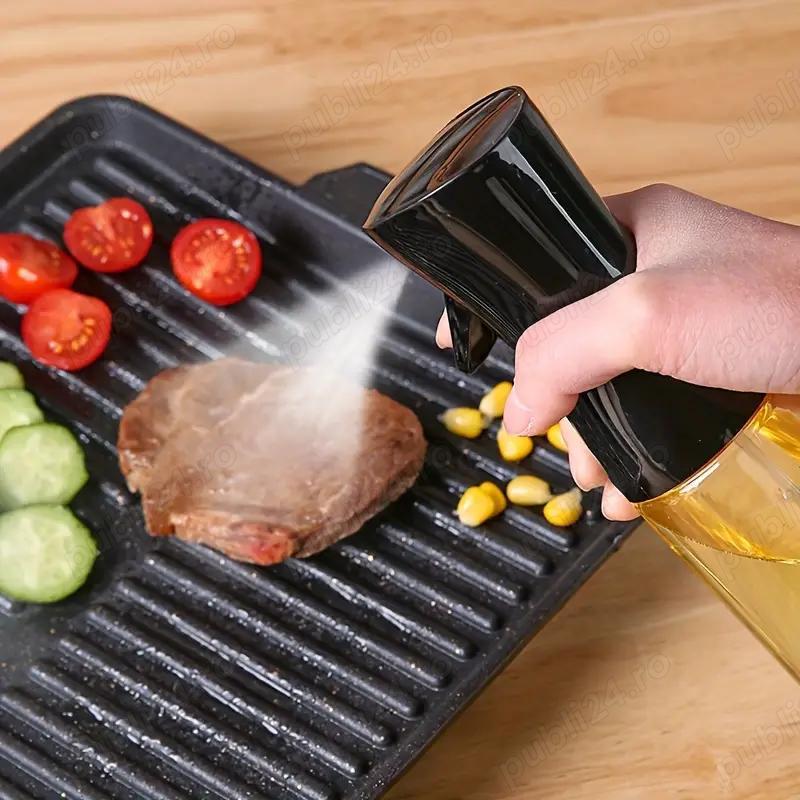 Pulverizator de ulei multifuncțional și sticlă dozatoare 20x6cm 200ml. Polipropilenă Sticlă de pulve