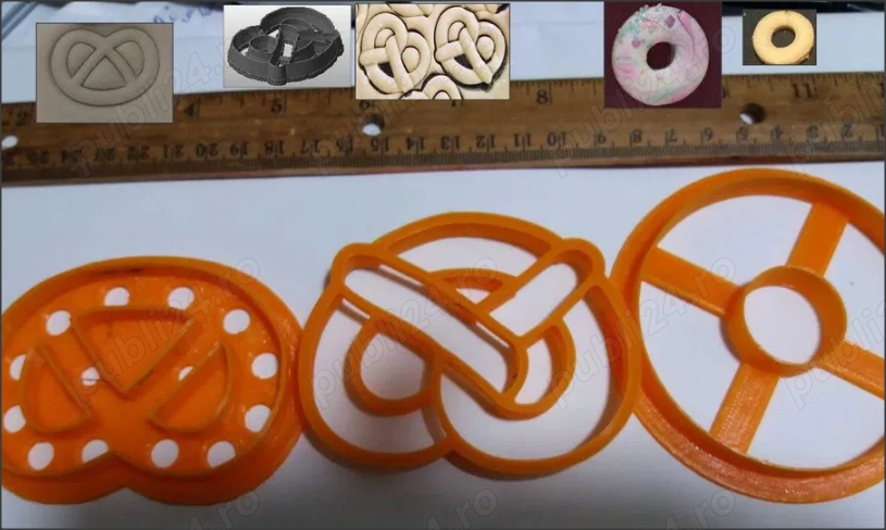 oferta 3 forme covrig pretzel  la fel sau diferite de 5cm-6cm = 25lei
