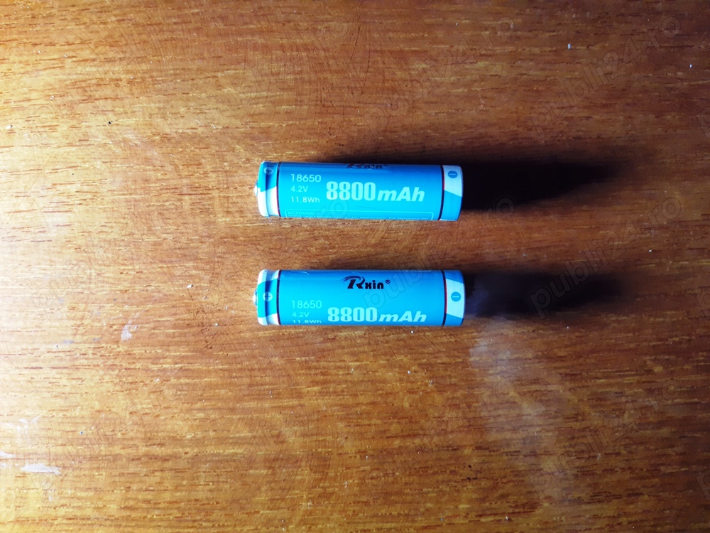 Acumulatori 18650, 8800mA la set de 2 buc, noi