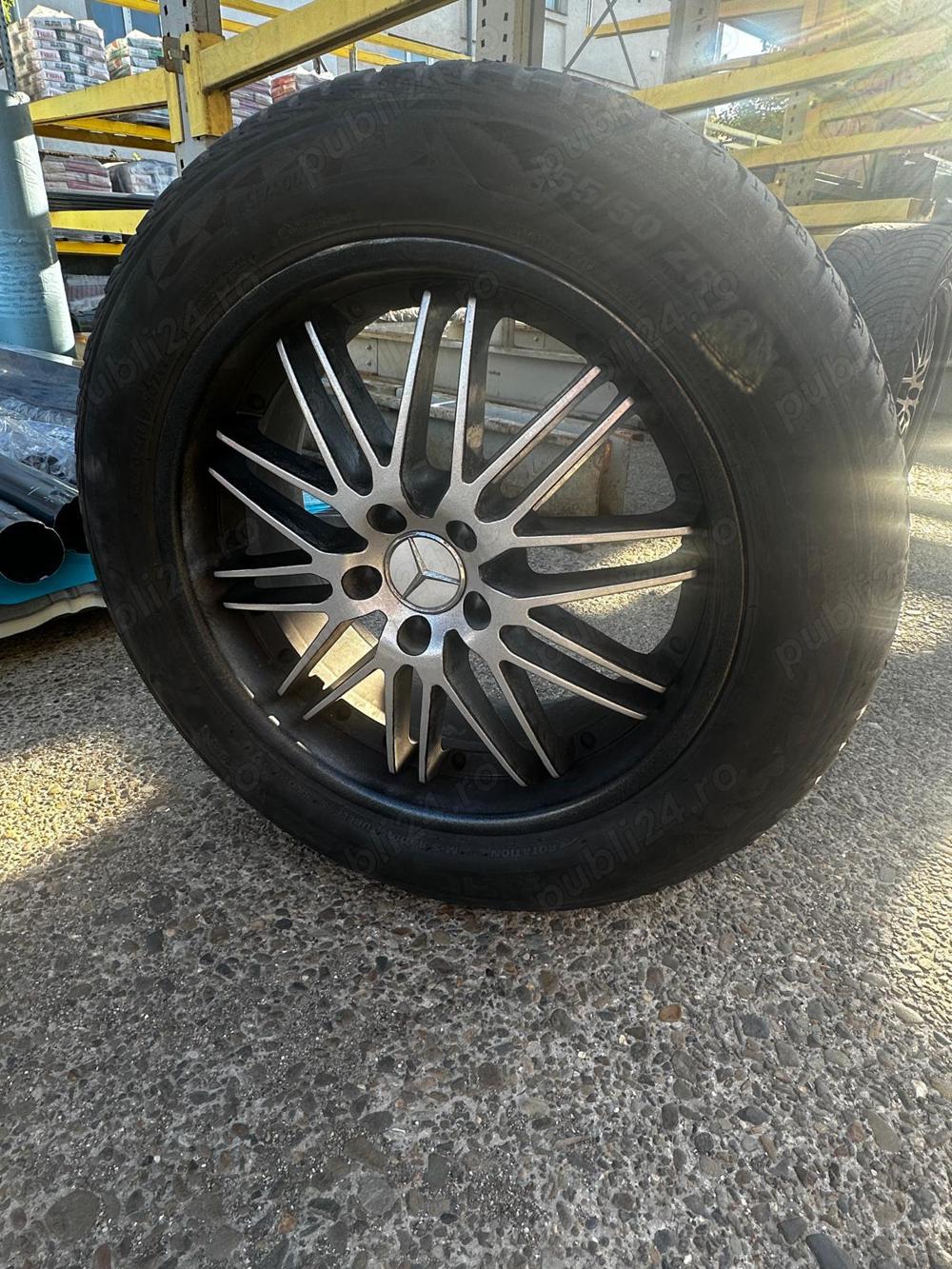 Jante Mercedes originale 255/50 ZR19+ anvelope.