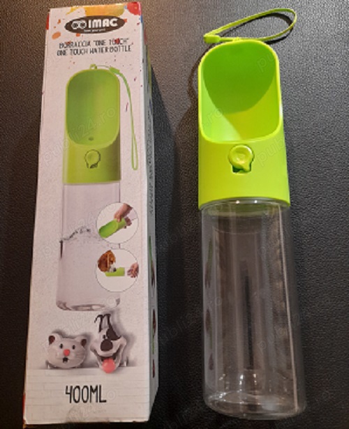 Dozator portabil de apă pentru ieșiri cu câinele în exterior