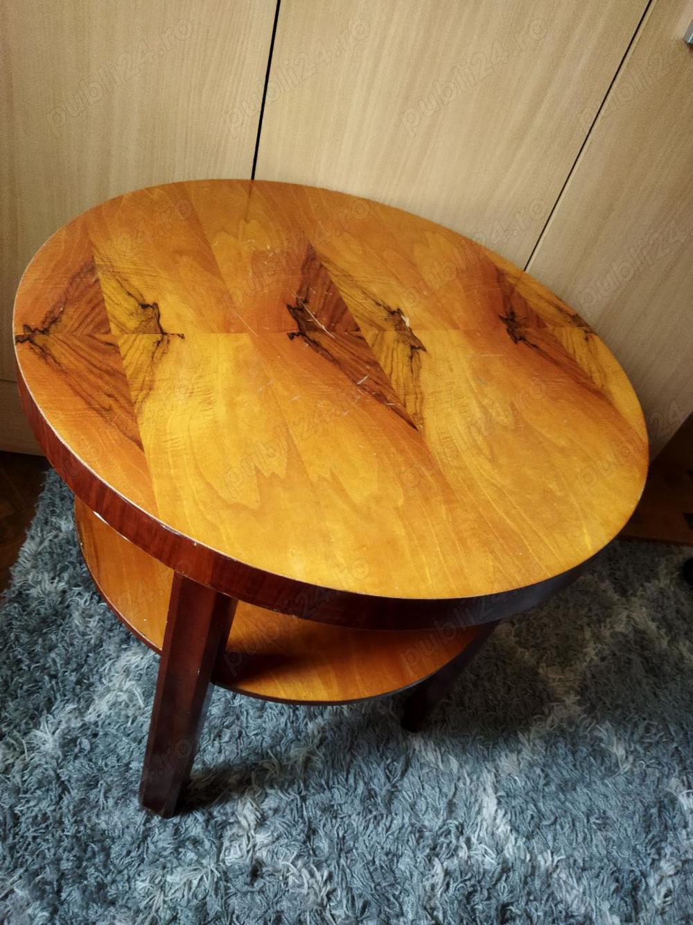 Masa rotunda lemn de trandafir