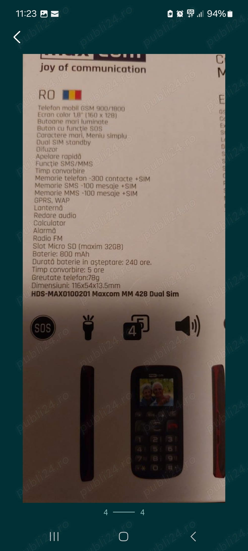 telefon clasit cu taste dual sim