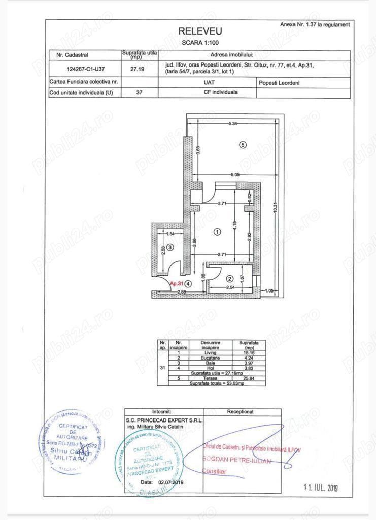 Direct proprietar apartament cu 1 camera an 2019