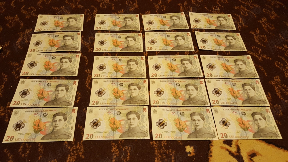 "Colectie" bancnote douazeci lei  20 lei