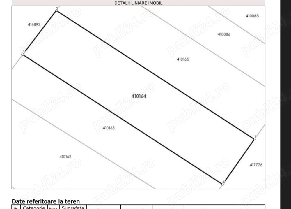 Teren intravilan 2200 mp, fs 23m,Sustra 