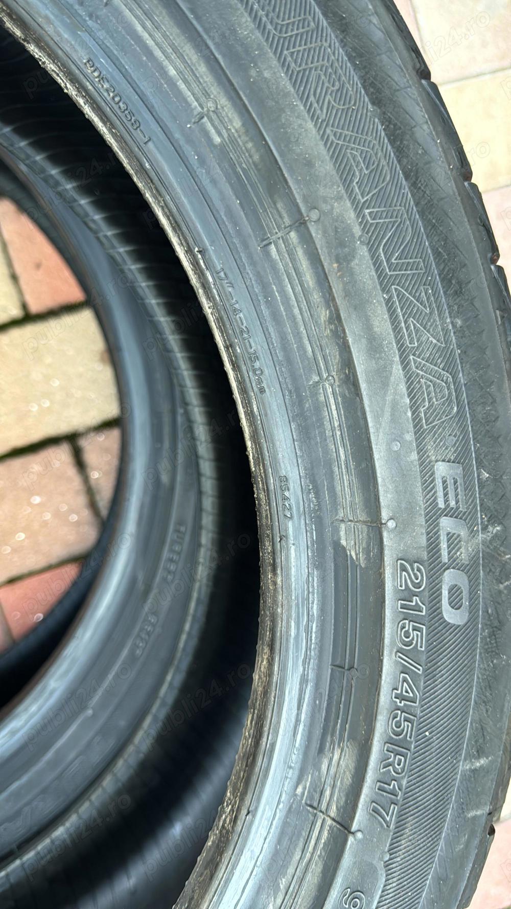 Anvelope vara 215 45 R17 BRIDGESTONE TURANZA dot 4122