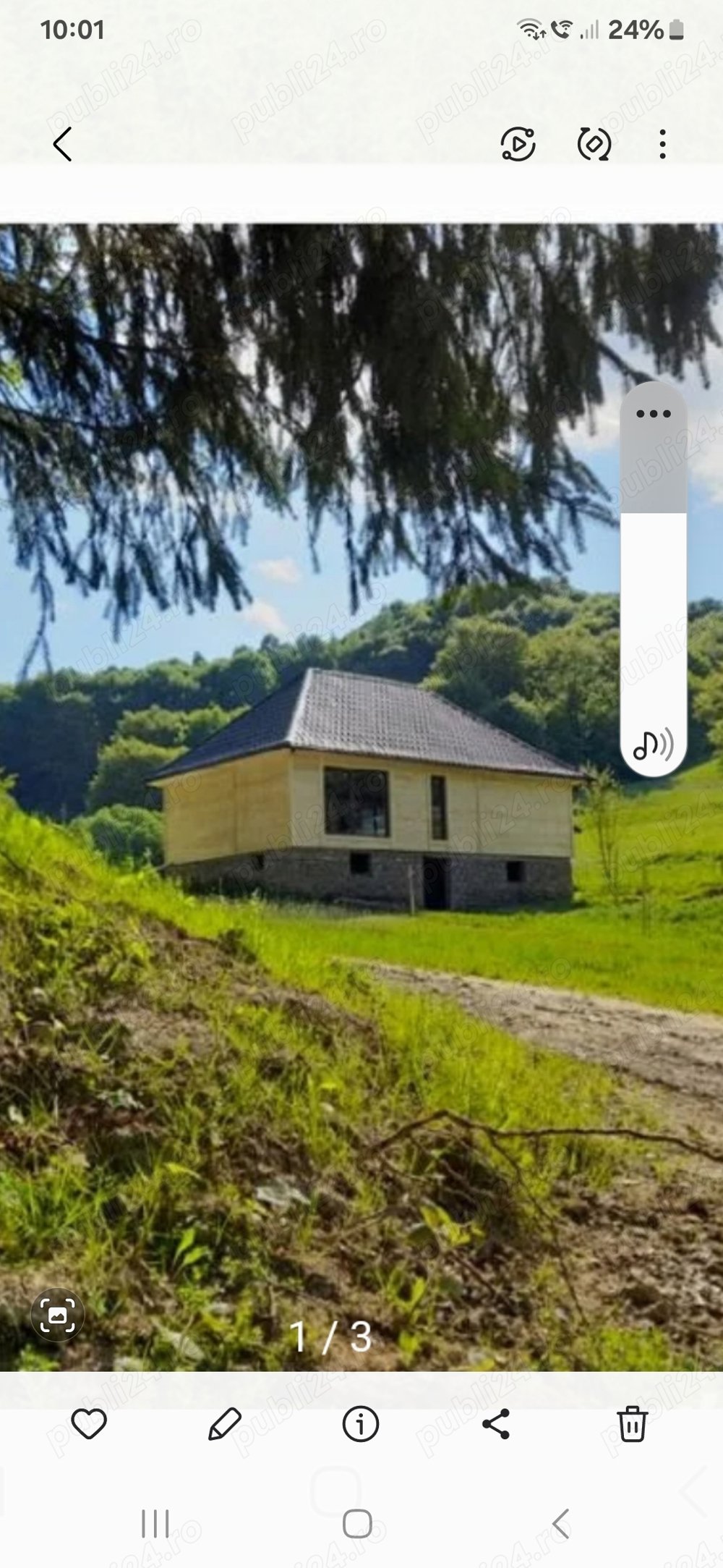 casa cu 2.5 hectare de teren langa limita de jud Maramureș 