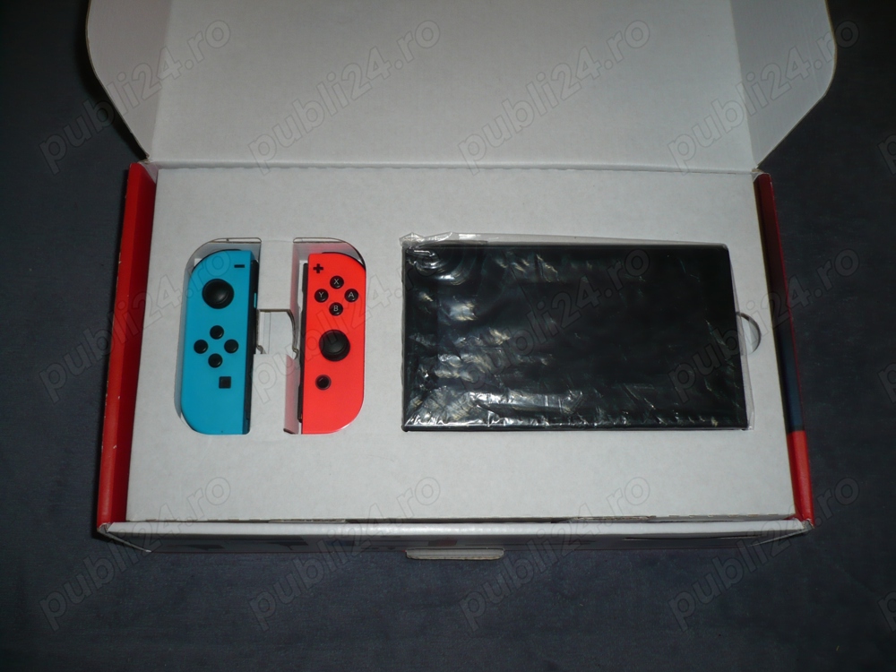 Nintendo Swich V2 complet aproape nou la cutie husa consola huse joistick 3 jocuri Pokemon,Minecraft