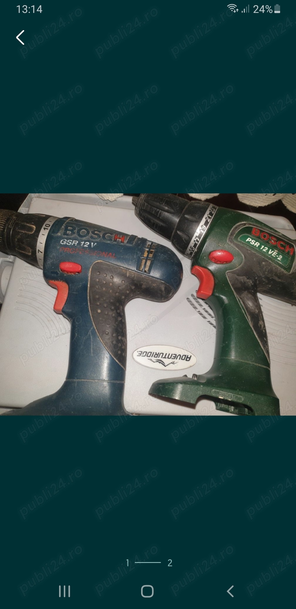 Vand autofiletante Bosch 9,6V si 12V, fara baterie. 50 Ron bucata .in bloc .