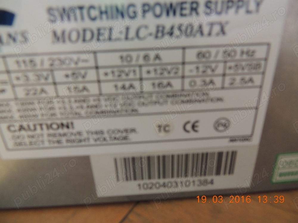 Sursa PC model LC-B450ATX