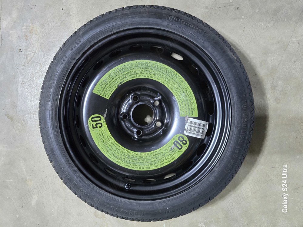 Doua rezerve 125 70 19 si o rezerva 125 70 16  5x112