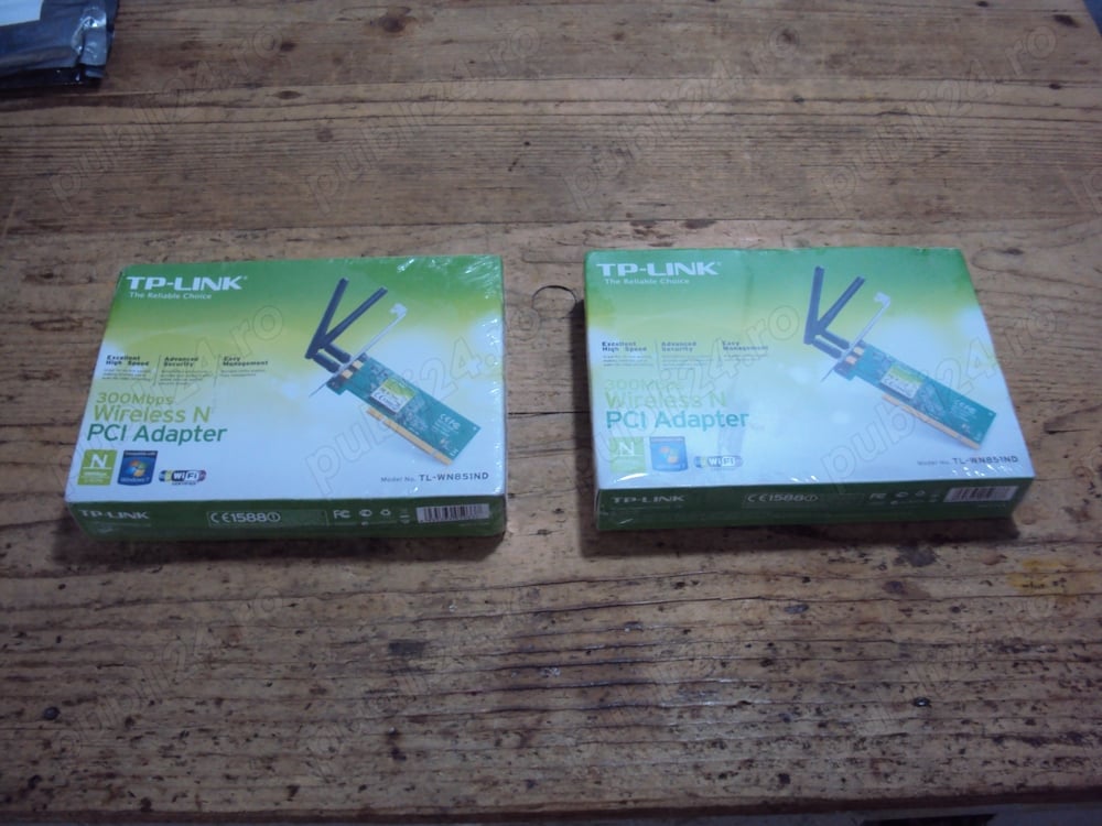 Placa de retea wireless TP-LINK TL-WN851ND pe PCI