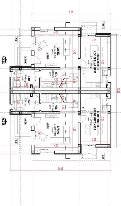 Duplex,  P+1, 4 camere, 110mp, Bariera, zona Biserica