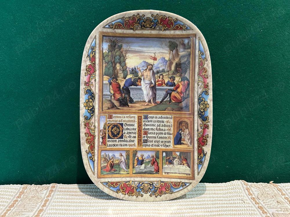 Farfurie decorativa de colectie Bradex  La Risurrezione di Cristo 