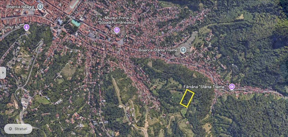 Teren Brasov   str. Podul lui Grid  zona de case