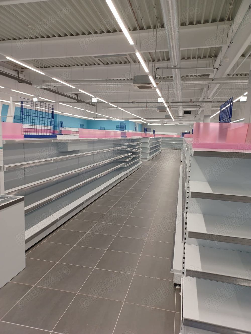 Rafturi metalice, mobilier magazin- LICHIDARE DE STOC MINIM 20% REDUCERE!!!