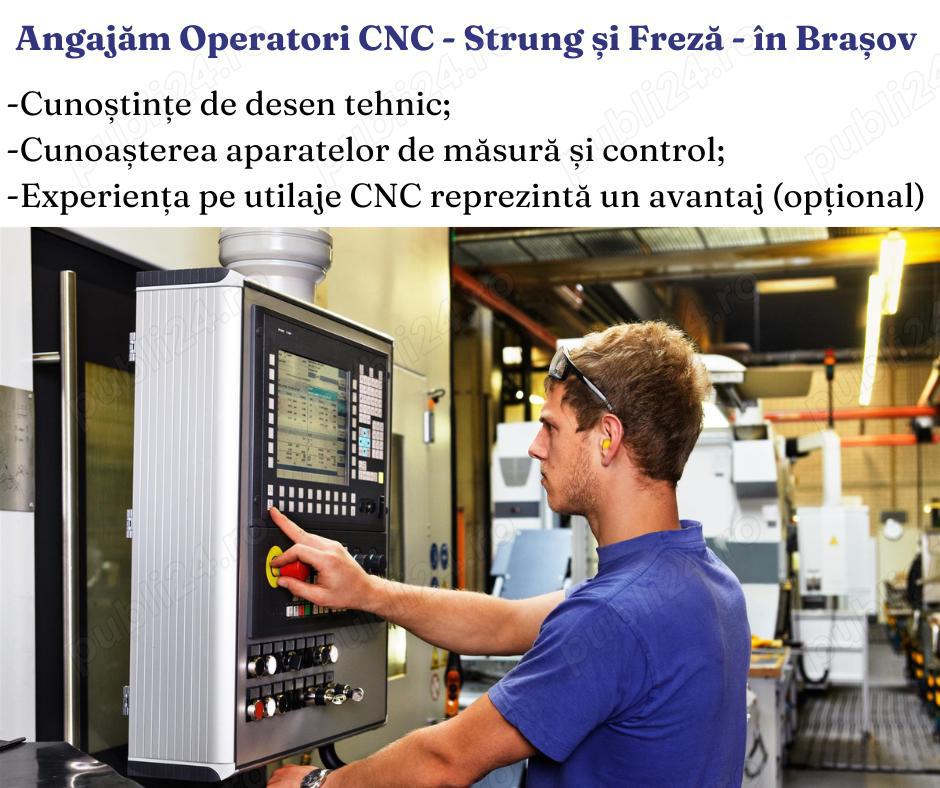 Angajăm Operatori CNC - atât pe freză cât și pe strung