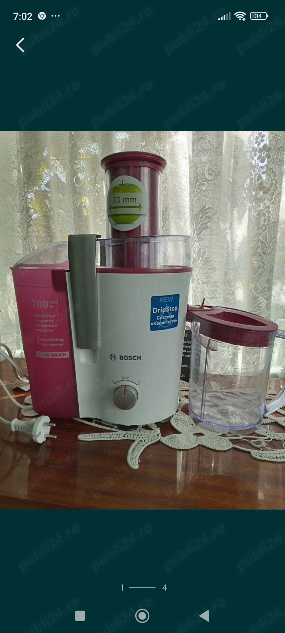 Vand storcător fructe Bosch nou