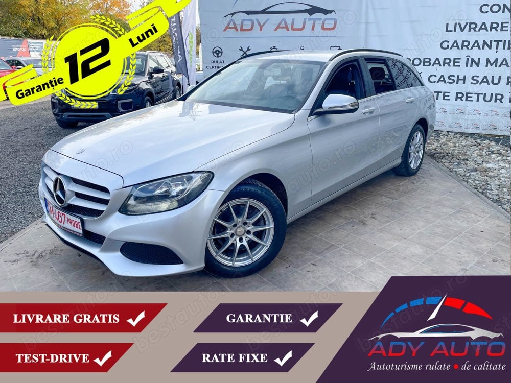 MERCEDES - C-Klasse . 180 d . Motor 1,6 Diesel . 115 Cp . Euro 6 .Rate fixe , Garantie 12 luni .