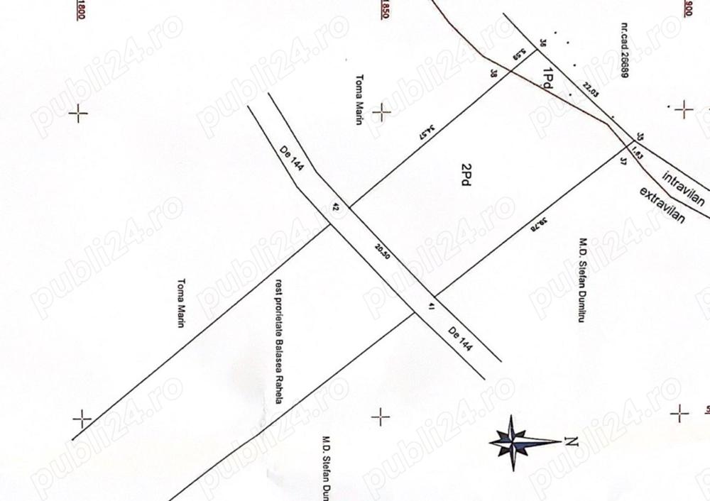 2000mp teren intravilan + extravilan in Gageni, 8km de Ploiesti