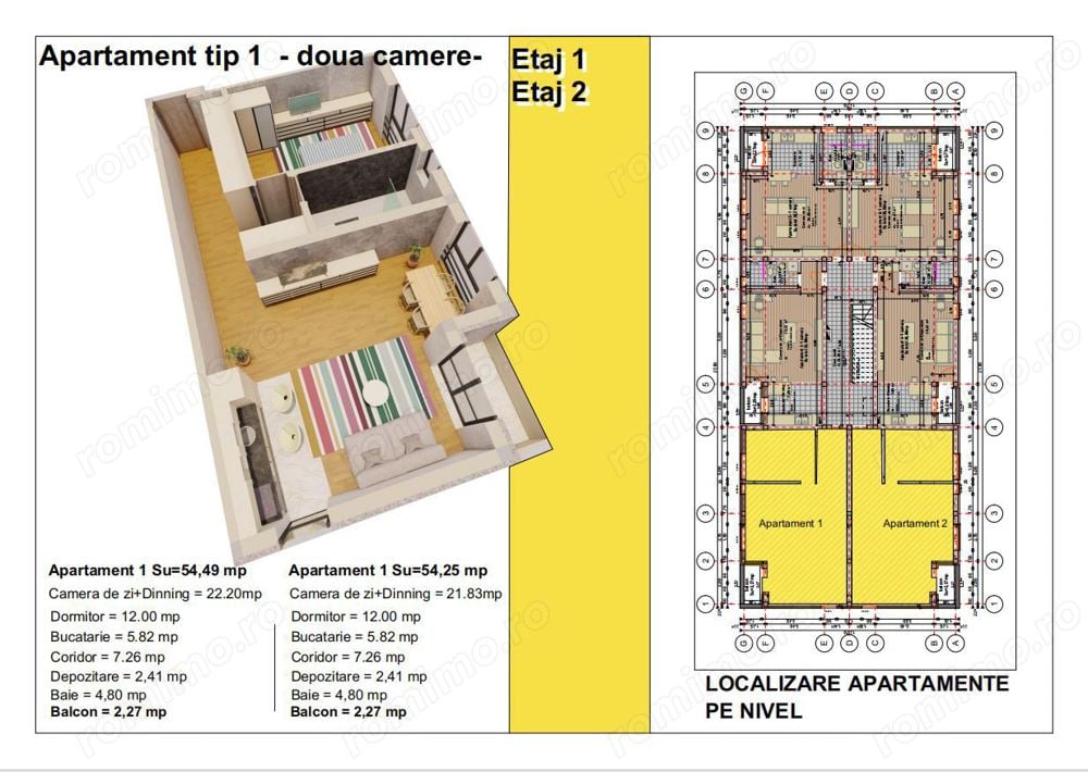 IMI Residence - Comision 0 - Apartament cu 2 camere, 55 mp 