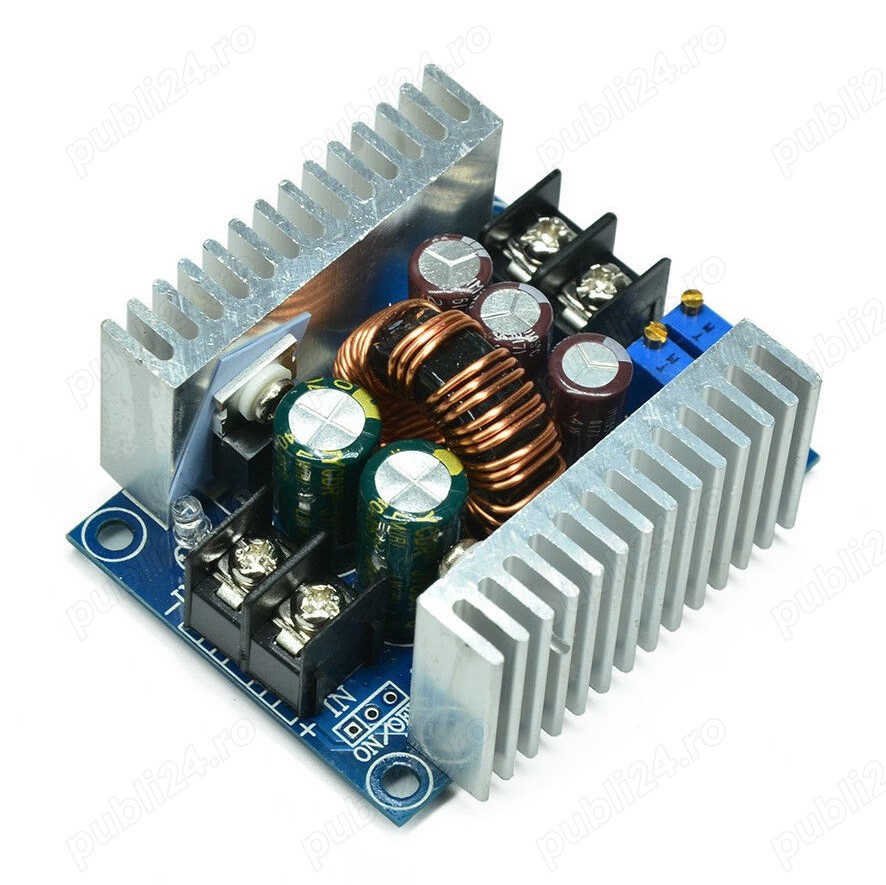 Sursa step down CC CV, DC-DC,6-40V to 1.2-36V   0-15A (20A) (12V,24V), reglabil