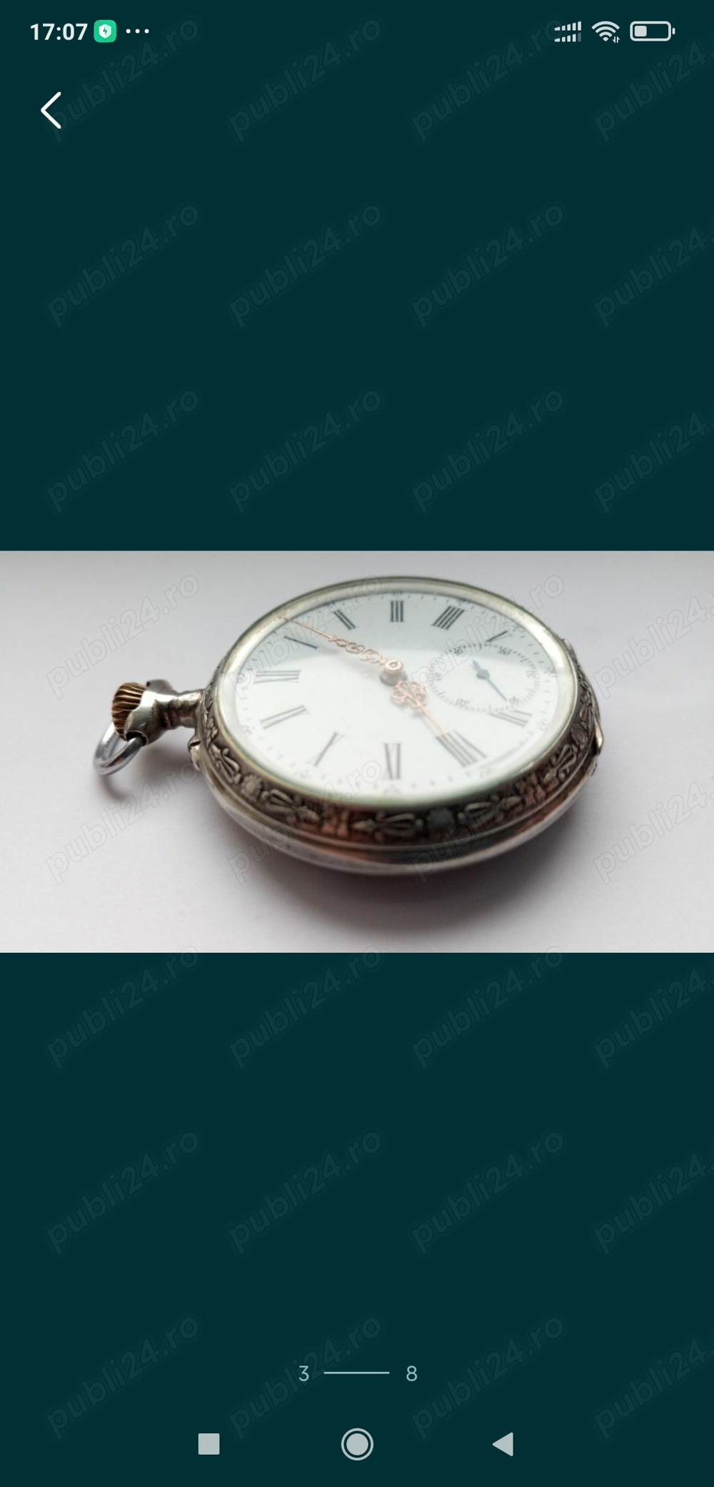 Ceas de buzunar argint de colectie