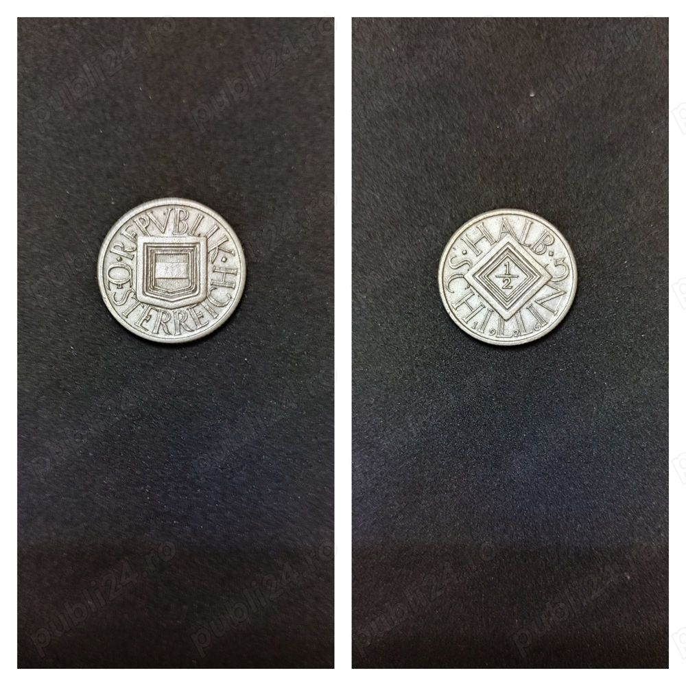 Moneda argint 1:2 Schilling, AUSTRIA, 1926
