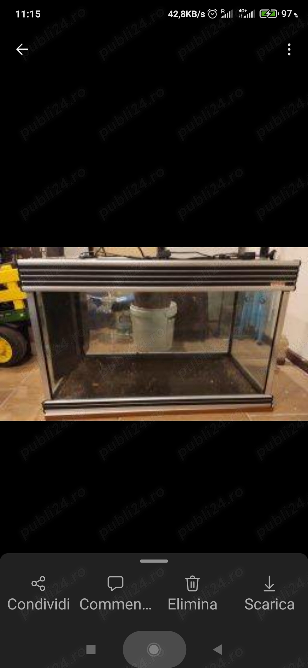 Acvariu complet 100 litri Acvariu complet 100 litri