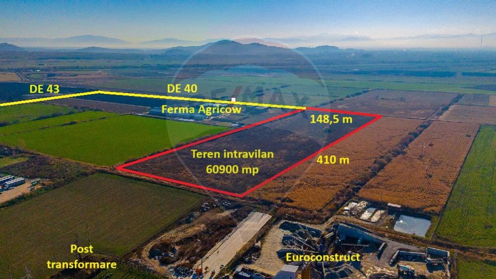 Oportunitate !! Teren intravilan, 60900 mp, zona Hanul din Ardeal