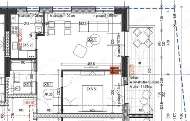 Apartament 2 camere NEMOBILAT (doar mobila bucatarie ) ECHO Tineretului bloc Niembrie 2024