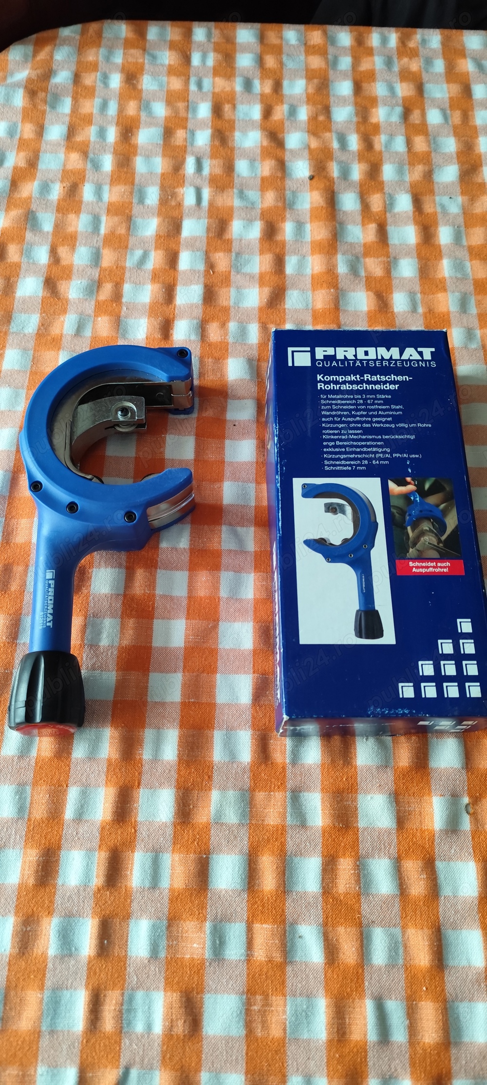 Dispozitiv nou pentru taiat tevi de eșapament,28-67 mm