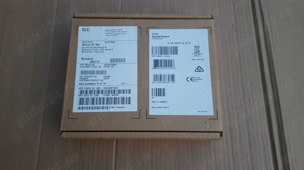 Adaptor KVM consola USB-VGA la RJ45 HPE (NOU)