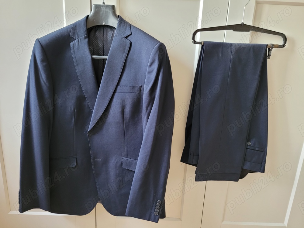 Costum de haine barbati, C&A, Angelo Litrico, Bleumarim Marimea M