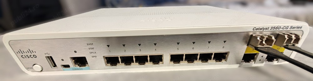 Switch Cisco Catalyst 3560-CG Series PoE+, NOU (fara cutie)
