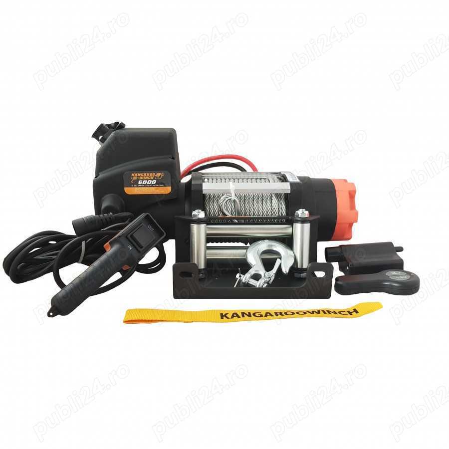 Troliu electric KANGAROOWINCH 6000 lbs(trage 2722 kg) la 12 V