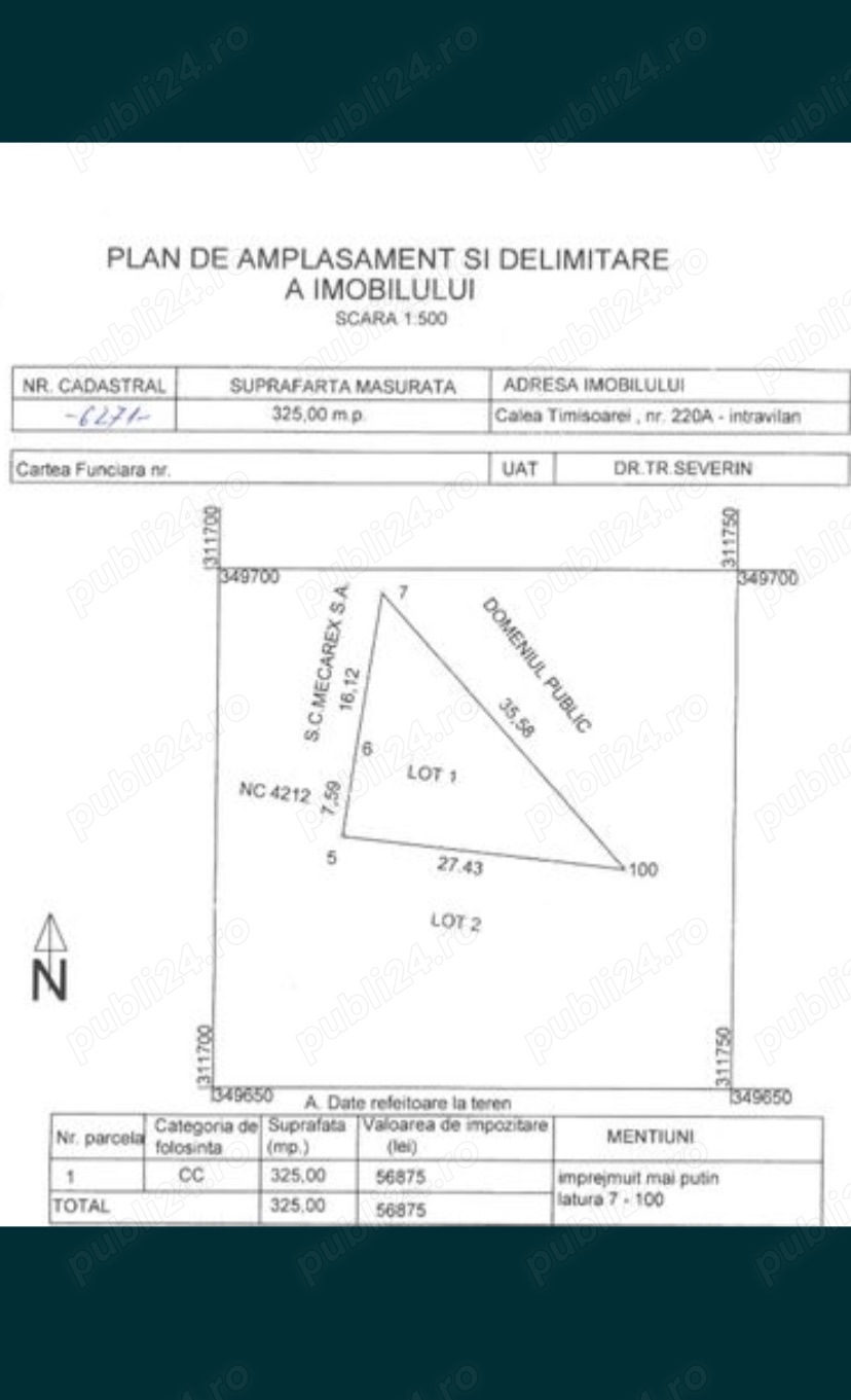 Teren 325mp Calea Timisoarei, Platforma Industriala Sud-Vest