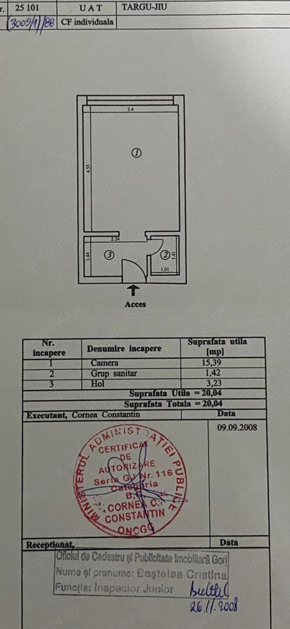 URGENT - Vanzare apartament   garsoniera 1 camera - Artego