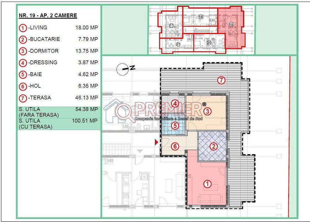 Avans 5% - 2 camere unic - terasa 47 mp - Popesti Leordeni