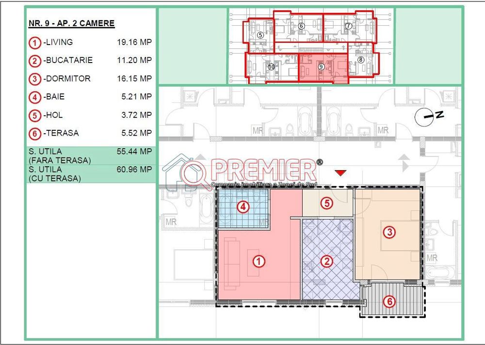 Apartament 2 camere decomandat in Popesti Leordeni