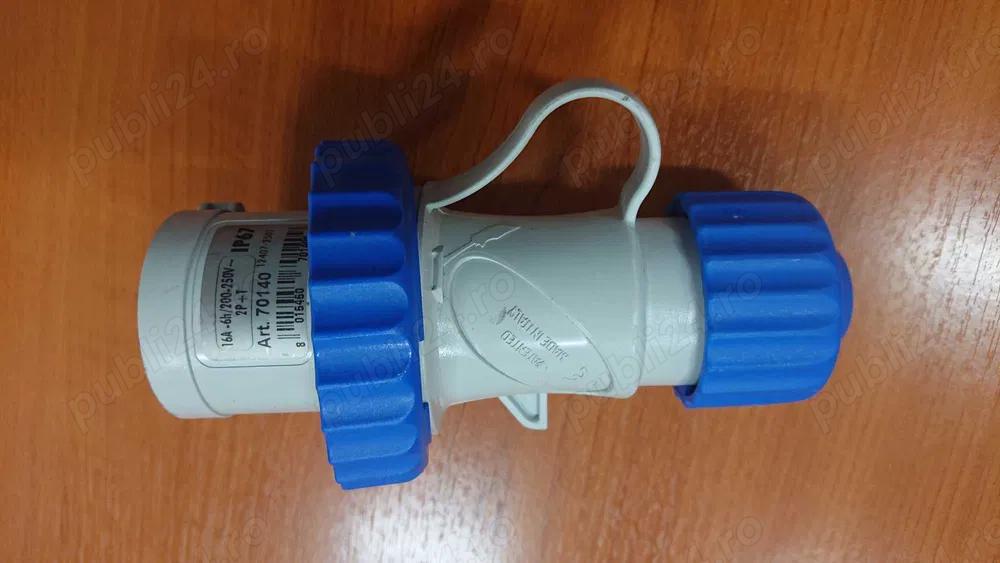 Stecher industrial 16A-6h, 200-250V, 2P+T, IP67 - 121buc