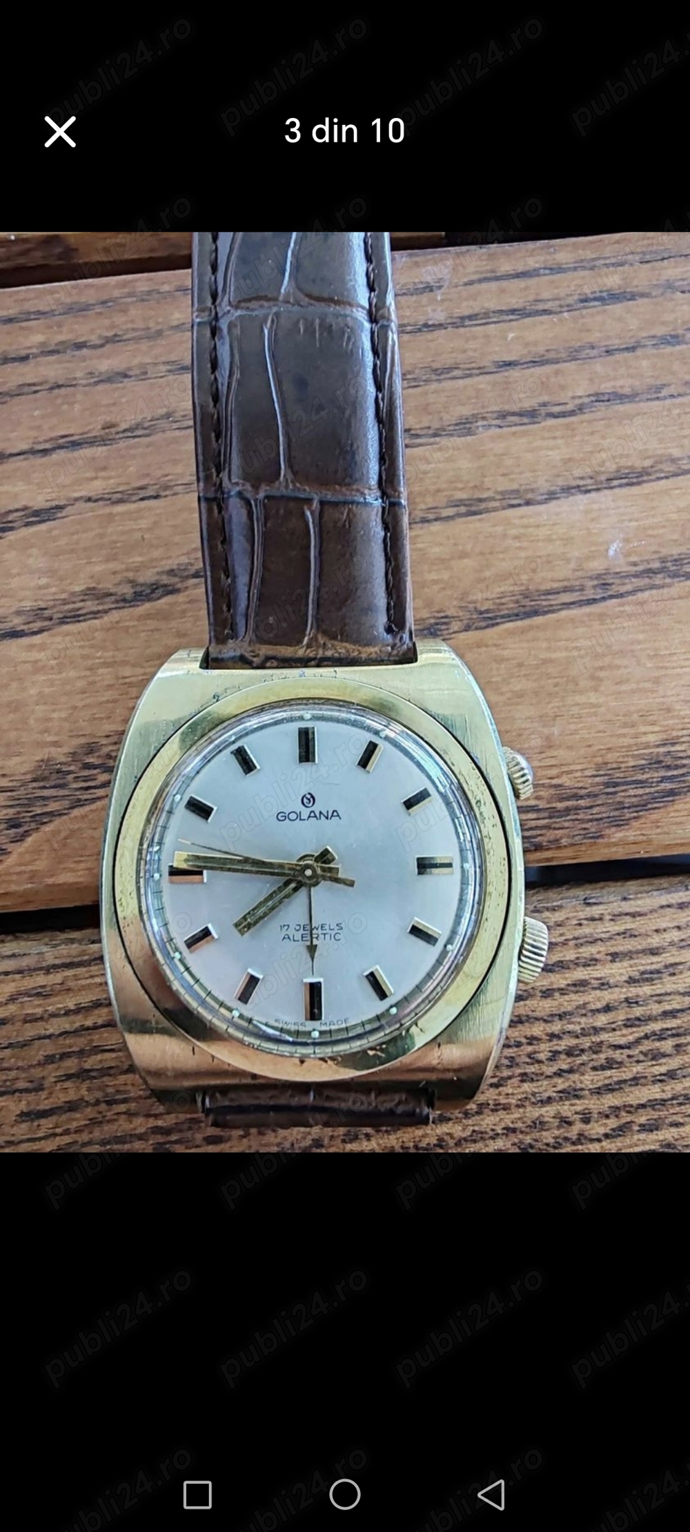 Vând ceas Golana elvețian mecanic manual 