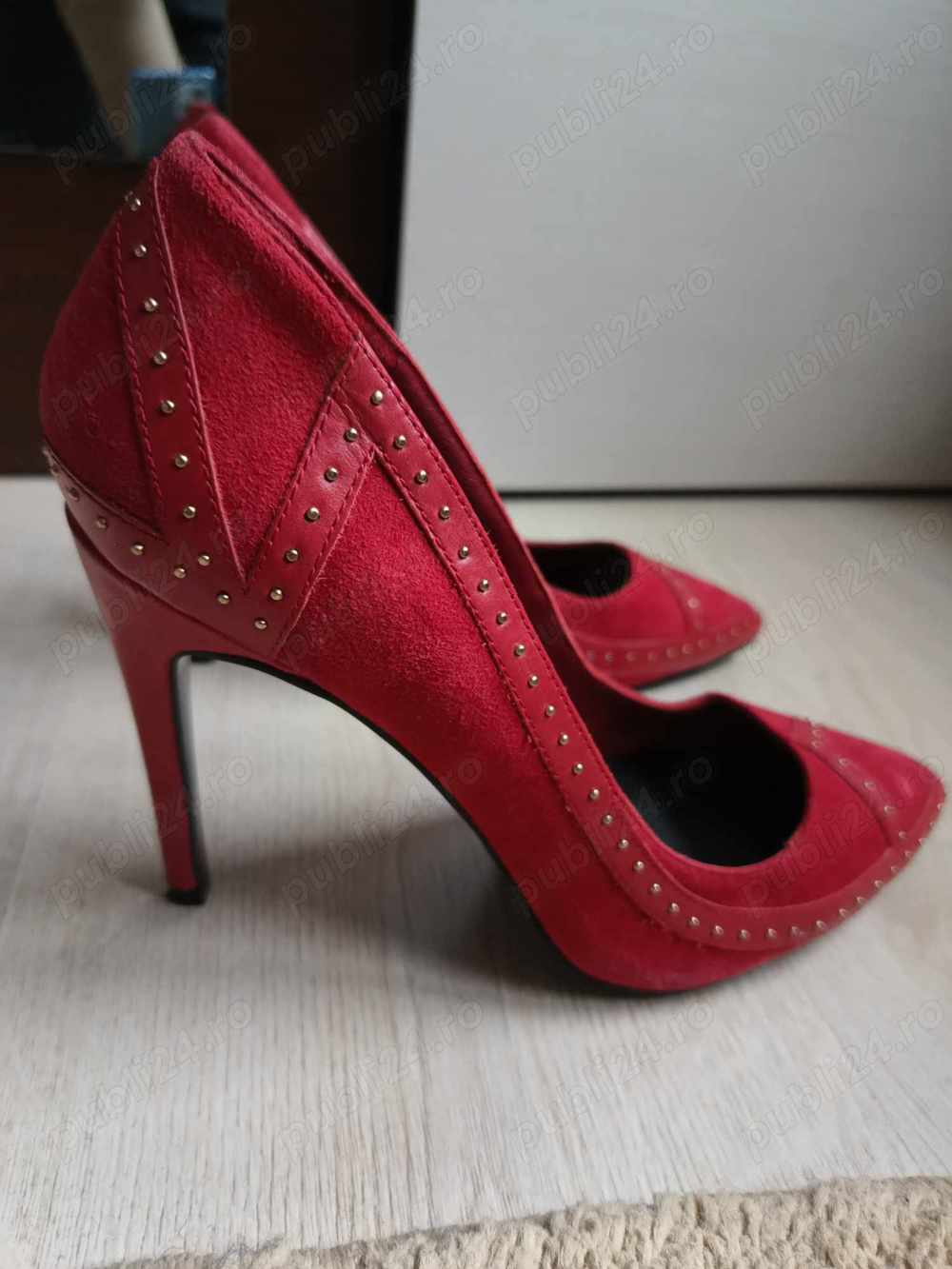 Pantofi Just Cavalli, piele intoarsa, nr 40 Made in Italy