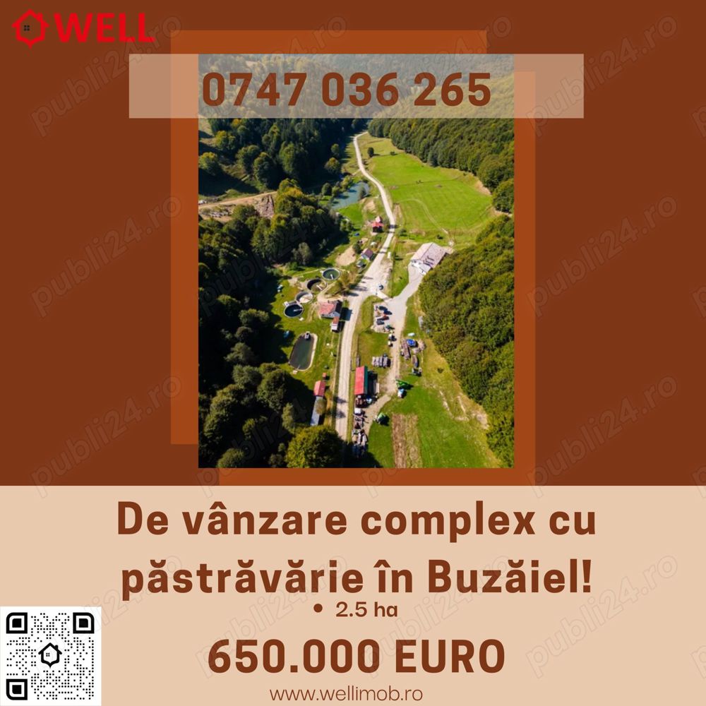 Complex turistic de vânzare în Vama Buzăului, sat Buzaiel!