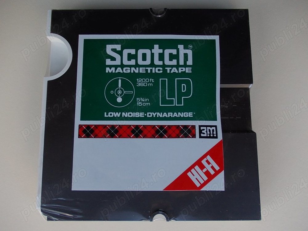 Banda magnetofon SCOTCH 3M LP 360m 15cm, BASF PES 35 LH (SK 1463) 22- 730m noi sigilate